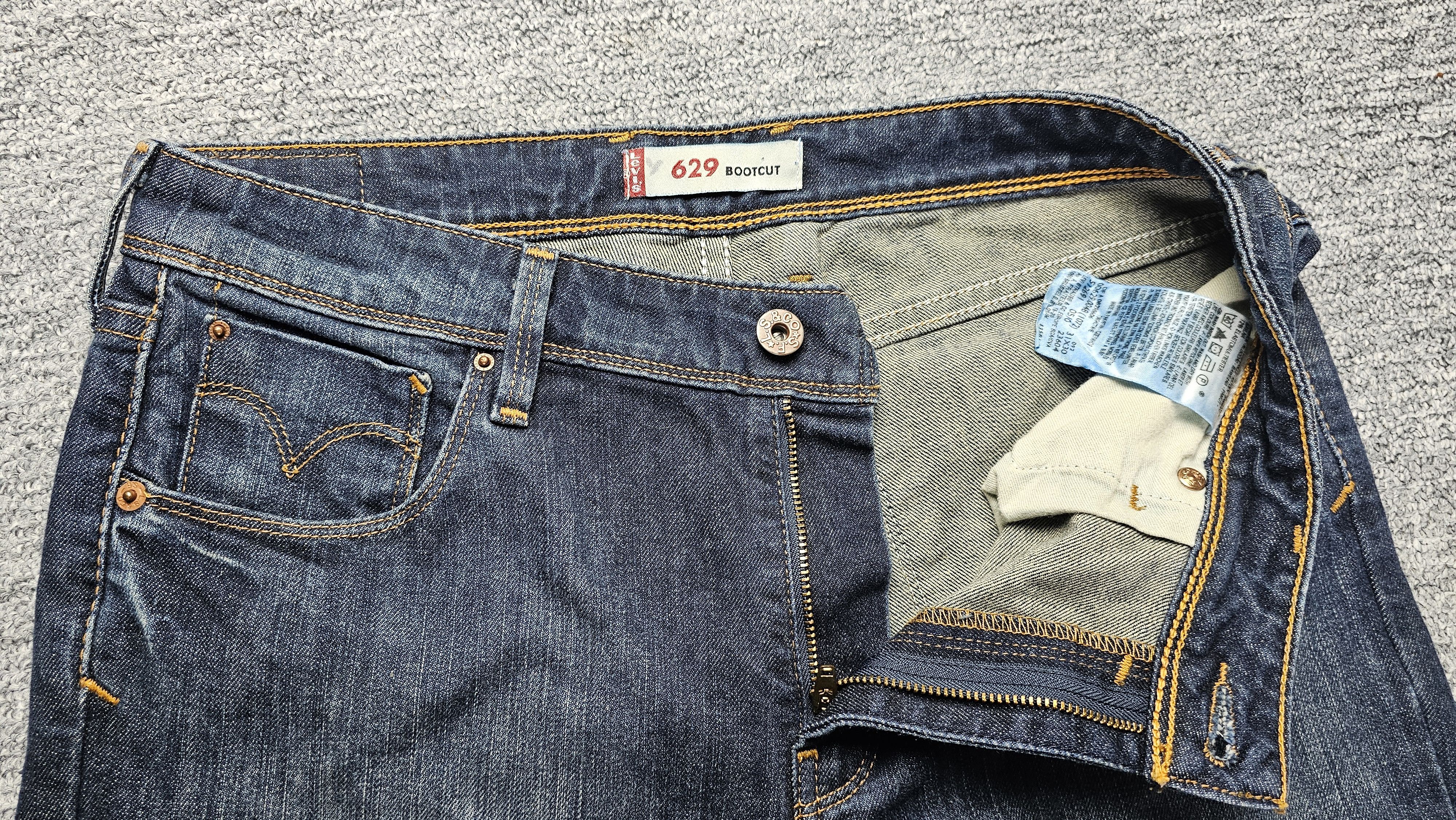 Levi's Vintage Levis 629 Bootcut Jeans Women 31x30 Blue Y2K Flare Size 31" - 7 Thumbnail