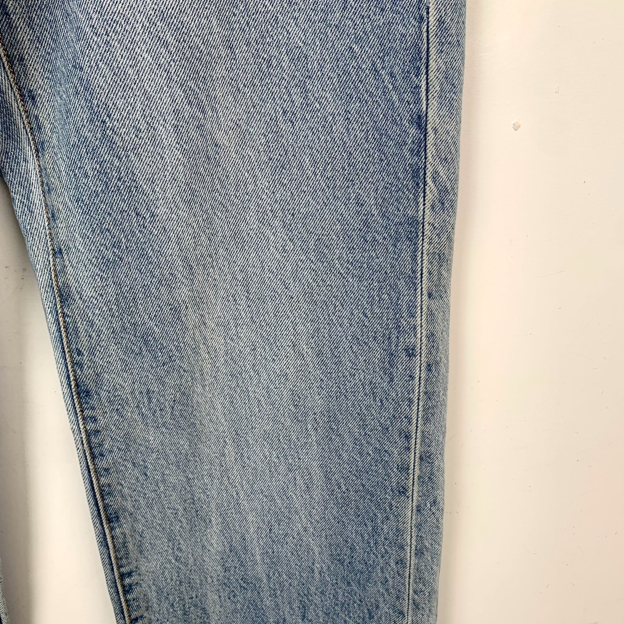 Alexander Wang Alexander Wang Mid Rise Relaxed Straight Blue Cotton Jeans S Size 26" / US 2 / IT 38 - 5 Thumbnail