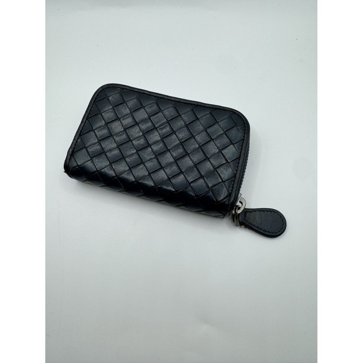 Bottega Veneta navy leather intrecciato bottega veneta wallet Size ONE SIZE - 3 Thumbnail
