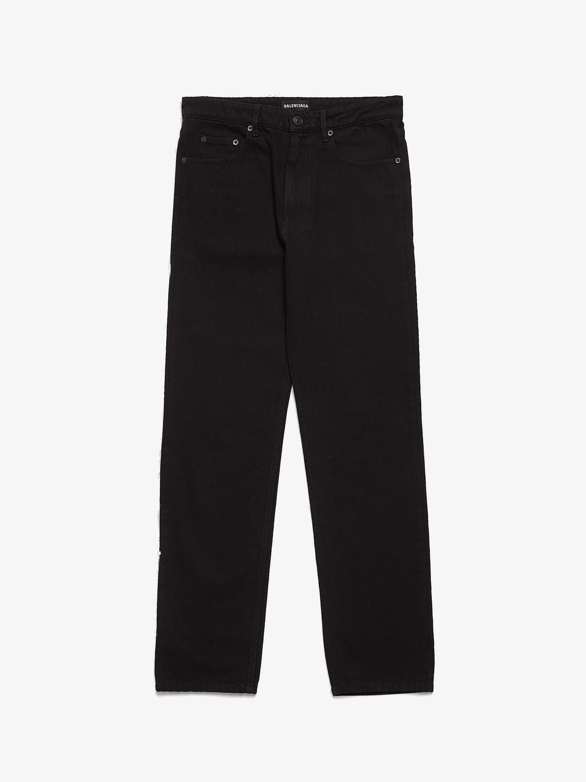 image of Balenciaga Black Organic Japanese Cotton Denim, Men's (Size 31)