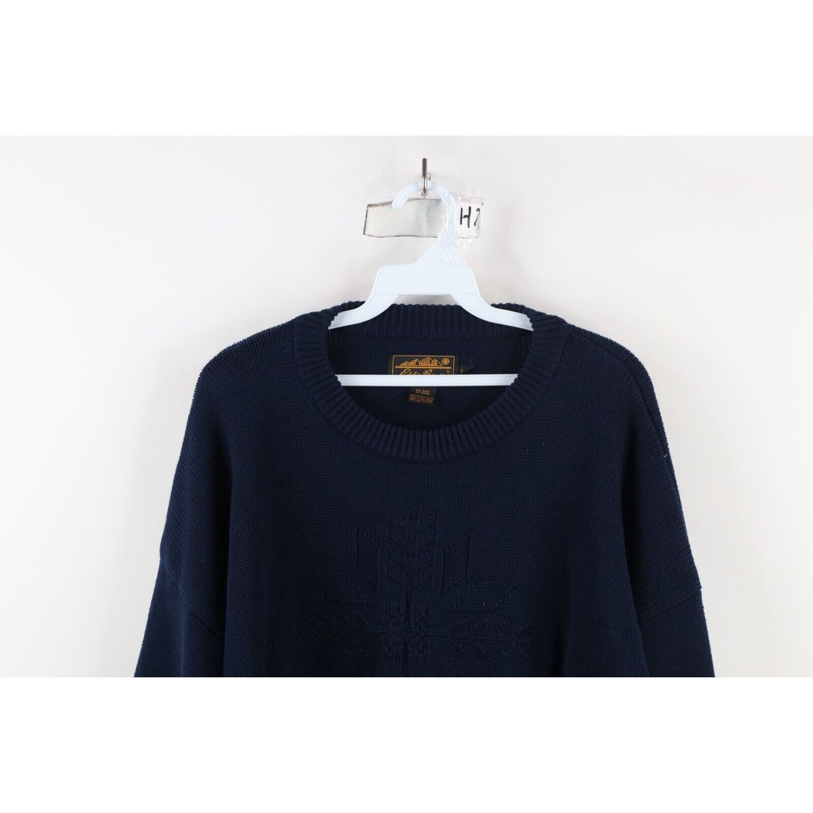 Eddie Bauer × Vintage Vintage 90s Eddie Bauer Heavy Christmas Snowflake Sweater Size US XL / EU 56 / 4 - 2 Thumbnail