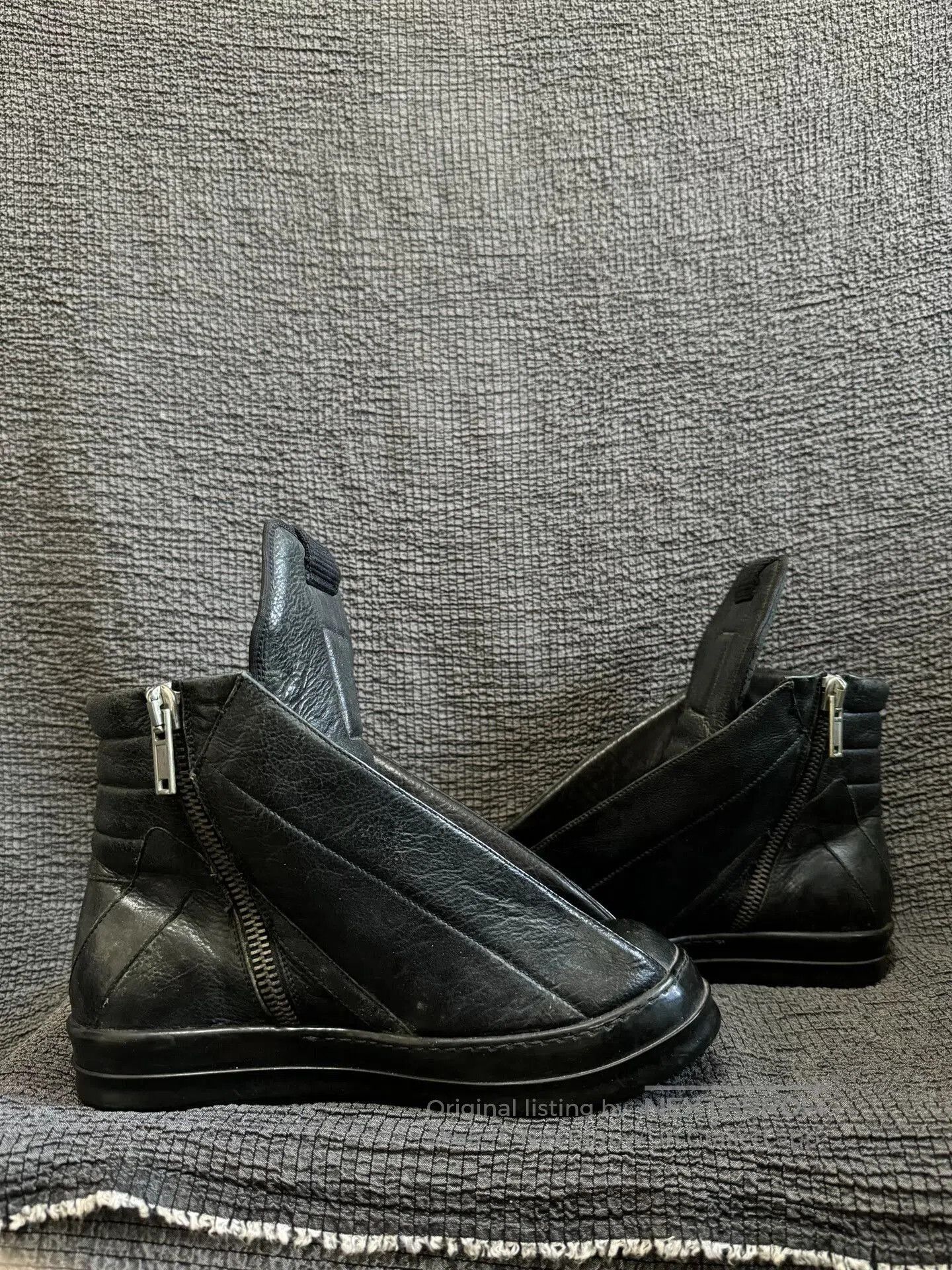 Rick Owens Rick Owens Black High Top Sneakers. Size US 7.5 / EU 40-41 - 3 Thumbnail