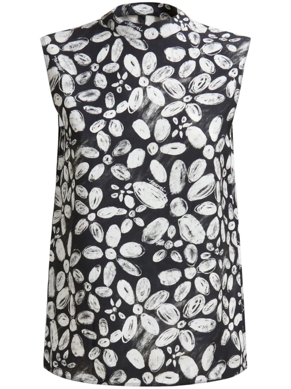 Marni o1y1125 Blouse in Black/White Size M / US 6-8 / IT 42-44 - 1 Thumbnail