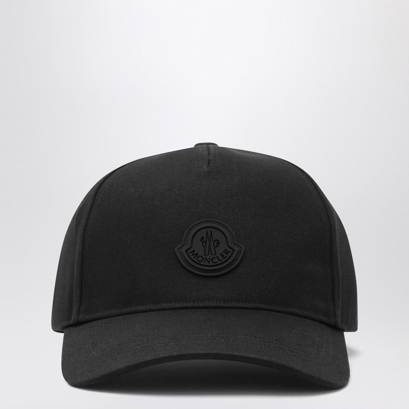 Moncler Moncler Black Baseball Cap With Logo Patch Size ONE SIZE - 1 Thumbnail