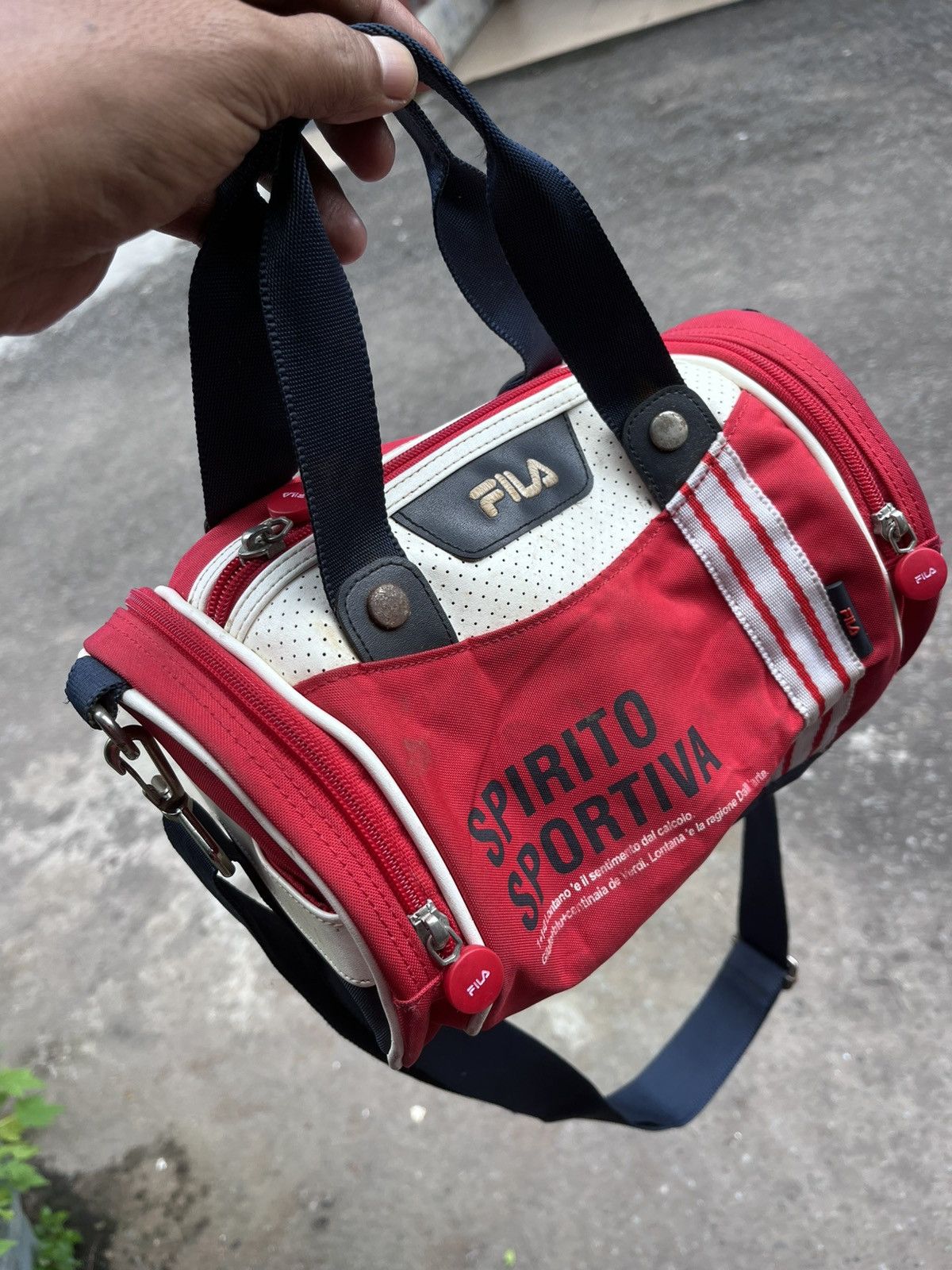 Fila VTG 2007 Fila "Spirito Sportivo" Mini Duffle Sling Bag Y2K Size ONE SIZE - 8 Thumbnail