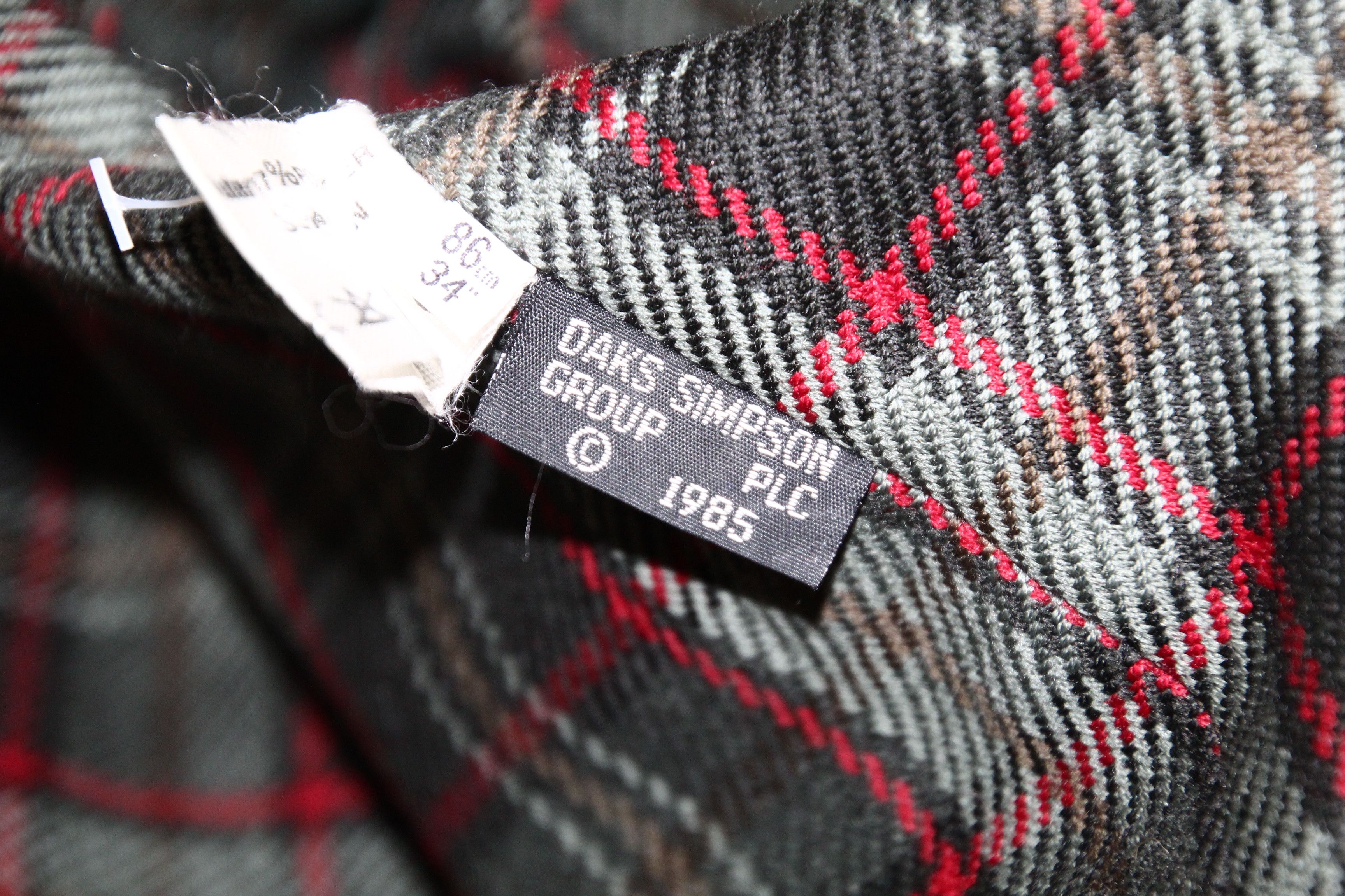 DAKS VTG Daks London Plaid Wool Liner Classic Casual Jacket Size US S / EU 44-46 / 1 - 10 Thumbnail