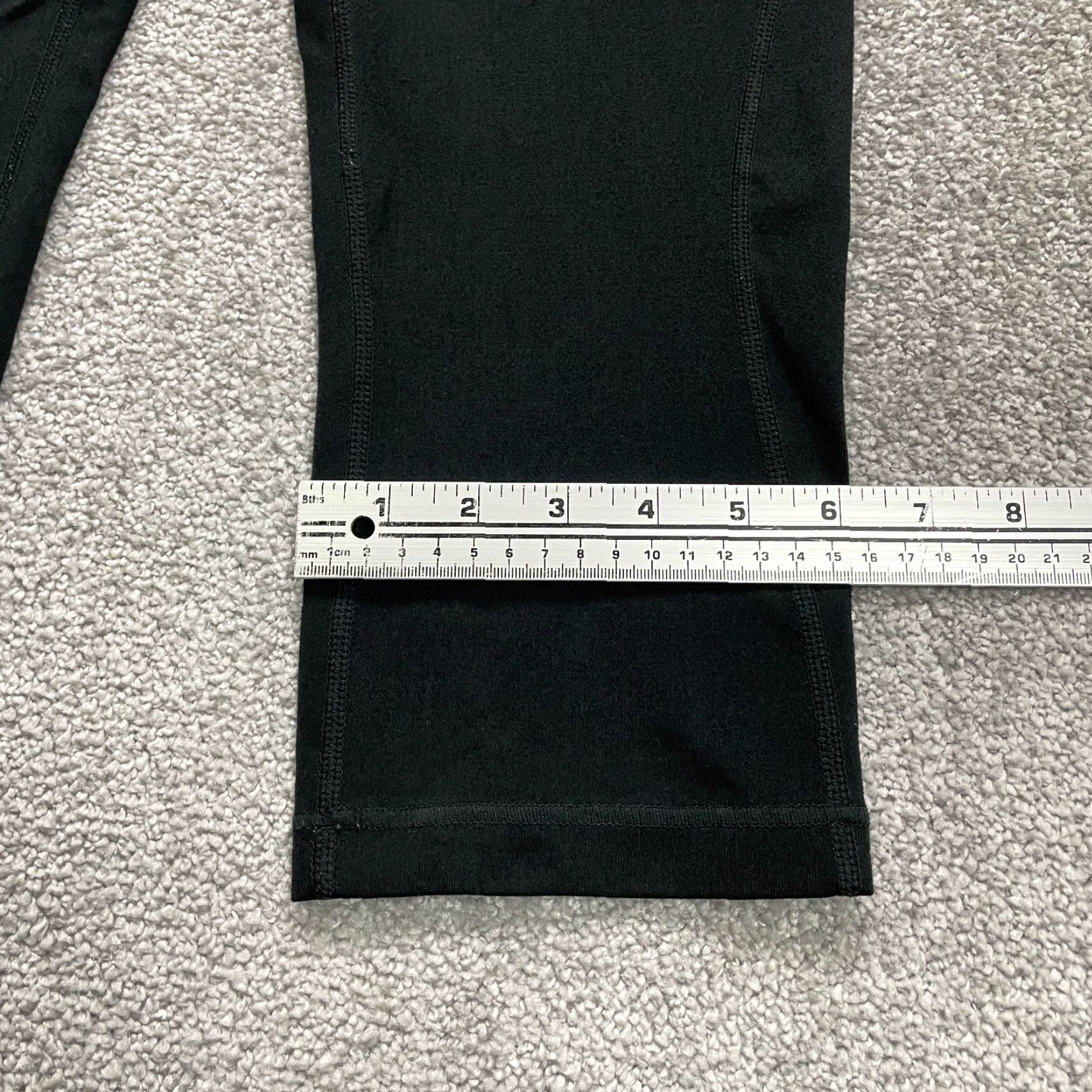 Vintage Anue Leggings Womens Large Black Cropped Active Yoga Gym 30x18.5 Size 36" / US 14 / IT 50 - 7 Thumbnail