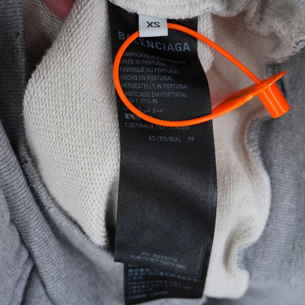 Balenciaga balenciaga gray logo print hoodie xs Size US XS / EU 42 / 0 - 5 Thumbnail