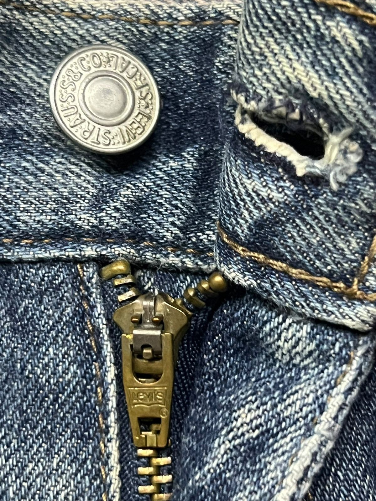 Levi's Vintage Y2K Levi’s 533 - Faded Mud Wash, Distressed Denim Size US 30 / EU 46 - 11 Thumbnail