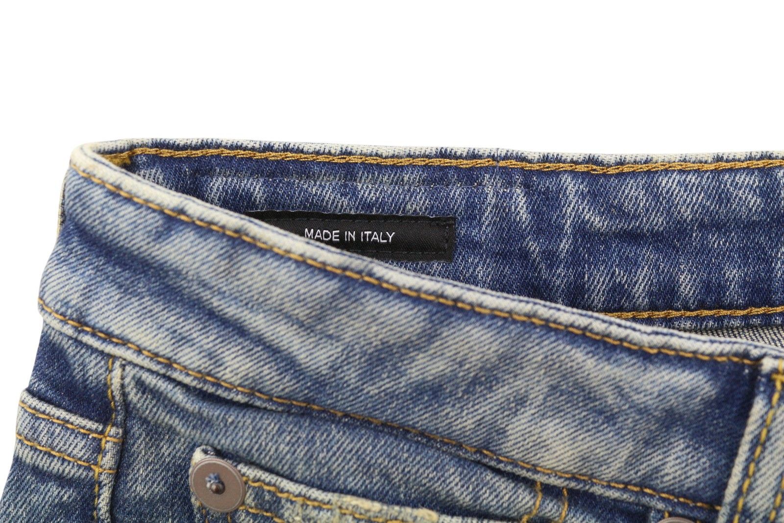 R13 KICK FIT 26 Kelly Stretch Washed Faded Ankle Cropped 86324 Size 26" / US 2 / IT 38 - 10 Thumbnail