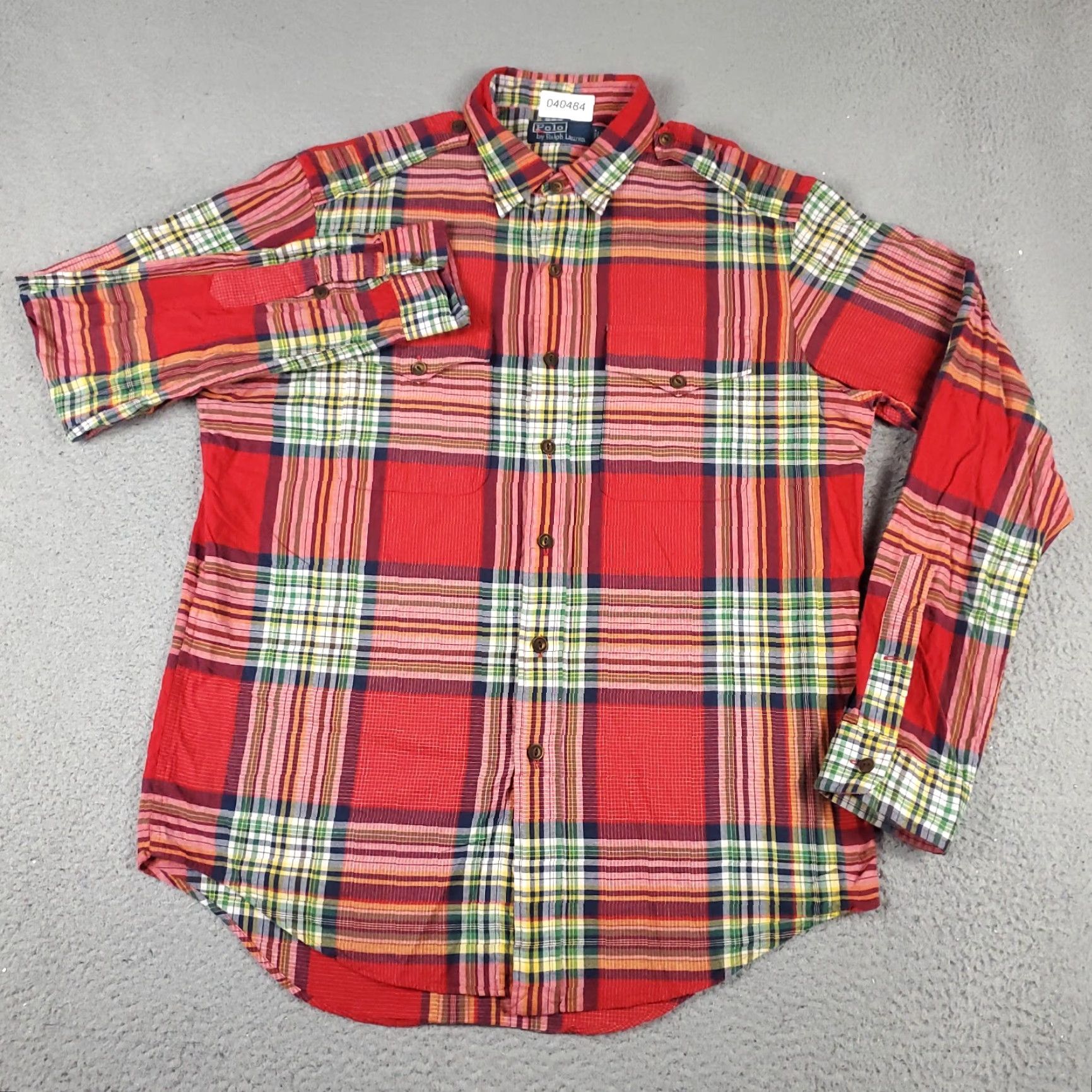 Ralph Lauren Ralph Lauren Shirt Mens Large Red Plaid Button-Up Long Sleeve Casual Business Formal Party/Cocktail Workwear Size US L / EU 52-54 / 3 - 2 Thumbnail