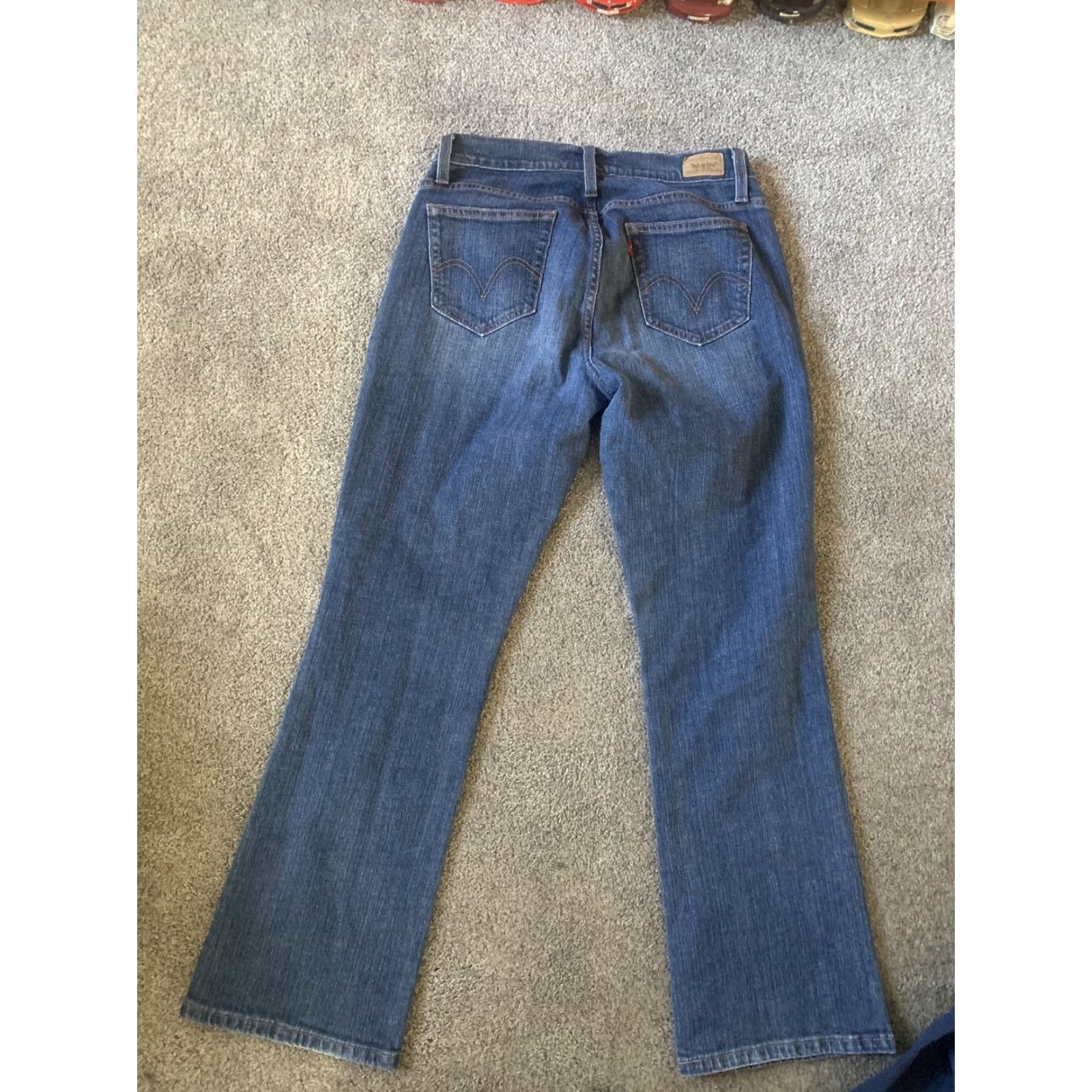 Levi's WOMENS Levi's 529 CURVY Bootcut BLUE Jeans 12 M 34x30 - Levi's Jeans Womens Bootcut 529 Medium Denim 9" Rise 30" Inseam Size 24" / US 00 / IT 34 - 5 Thumbnail