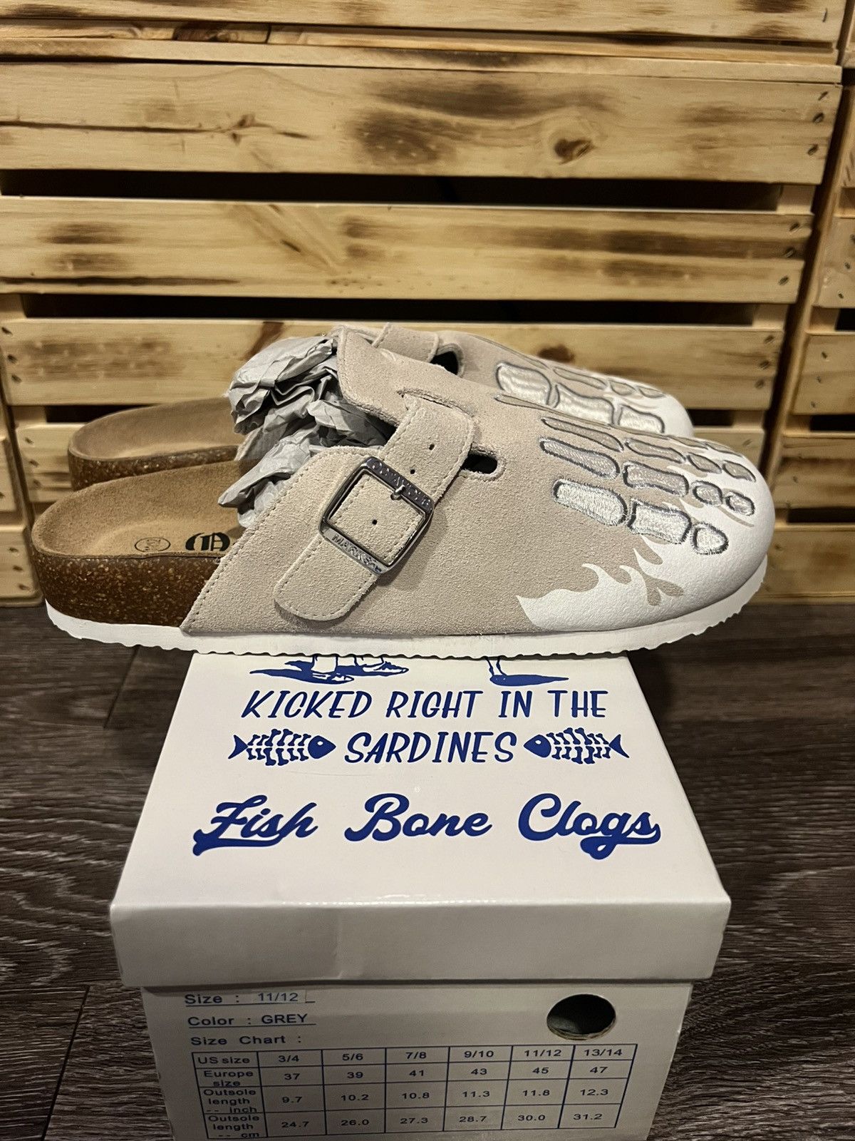 Other Octavious Marks Fish Bone Clogs Size 11/12 Brand New in Box Size US 11 / EU 44 - 2 Thumbnail