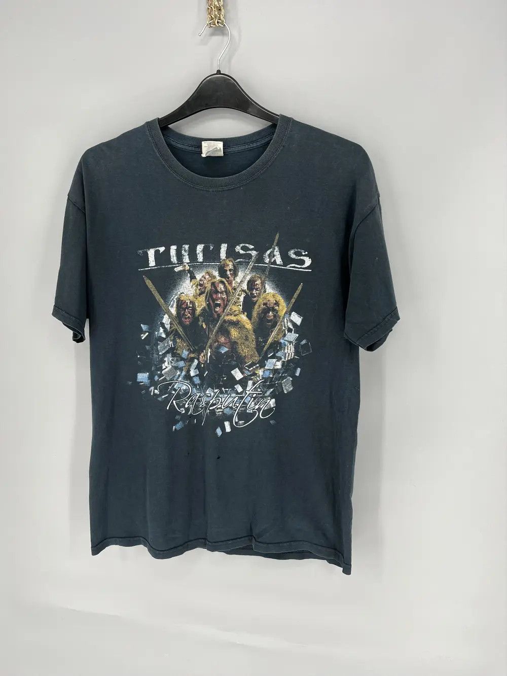 Band Tees Vintage Turisas Metal Band Rasputin Black T-Shirt Size US L / EU 52-54 / 3 - 3 Thumbnail