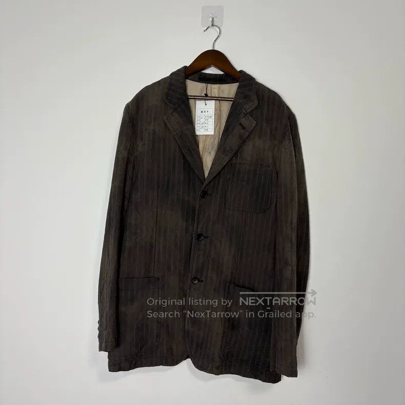 Comme des Garcons Comme Des Garcons Distressed Faded Blazer Size US L / EU 52-54 / 3 - 1 Thumbnail