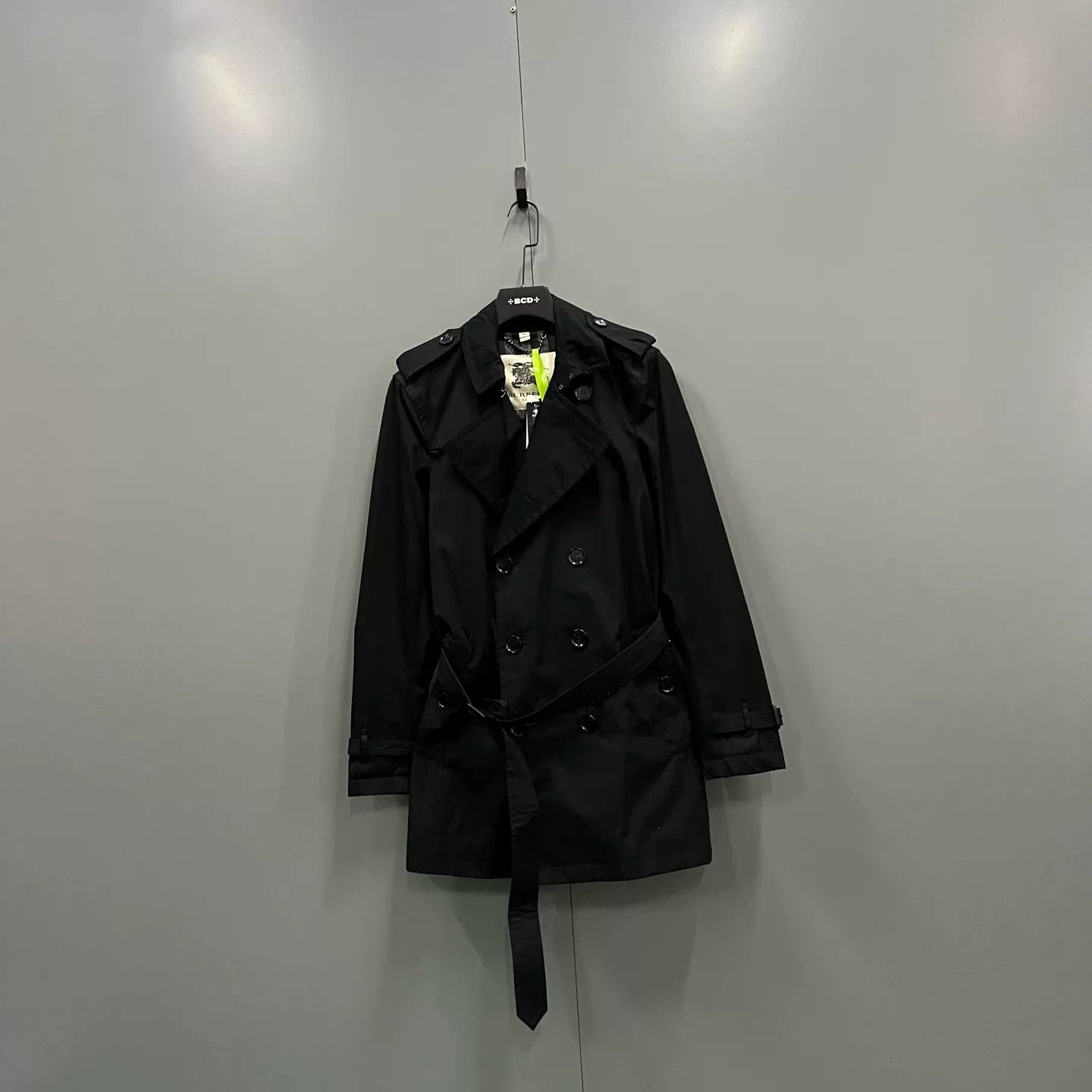 Burberry Burberry Black Double-Breasted Trench Coat Size US L / EU 52-54 / 3 - 1 Thumbnail