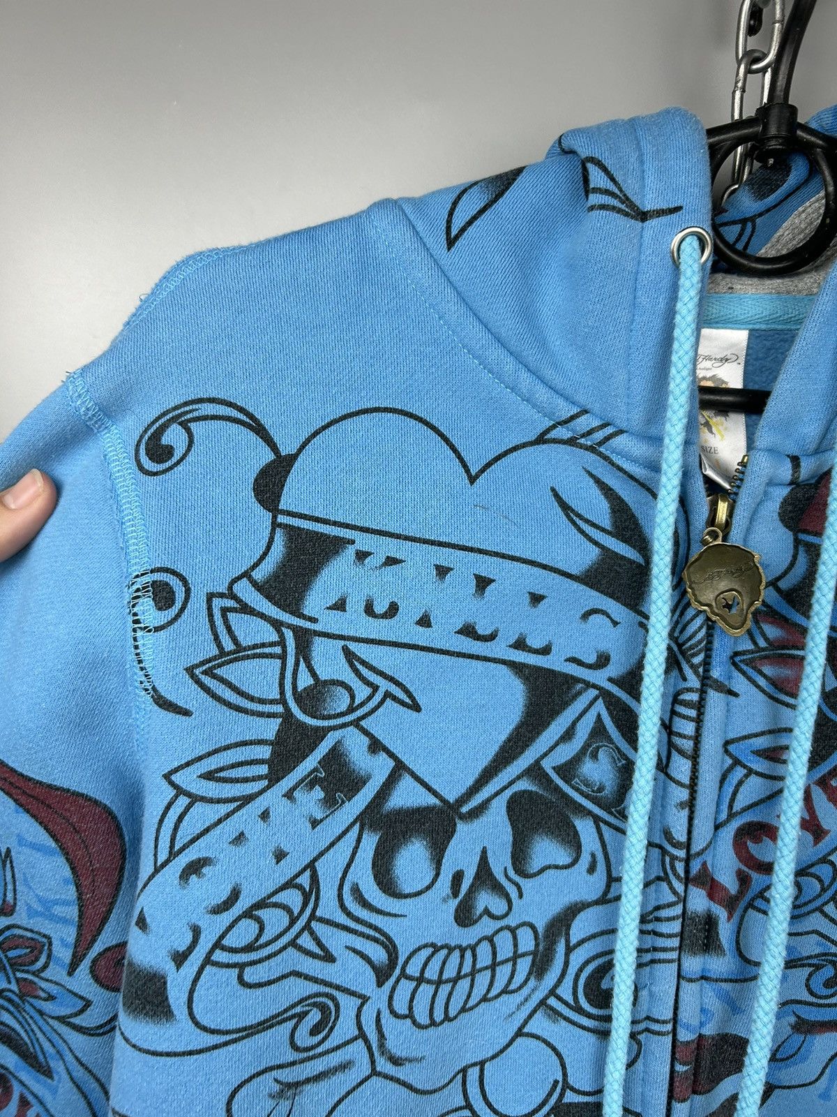 Christian Audigier × Ed Hardy × Vintage Vintage Ed Hardy Zip Up Hoodie Size XL / US 12-14 / IT 48-50 - 5 Thumbnail