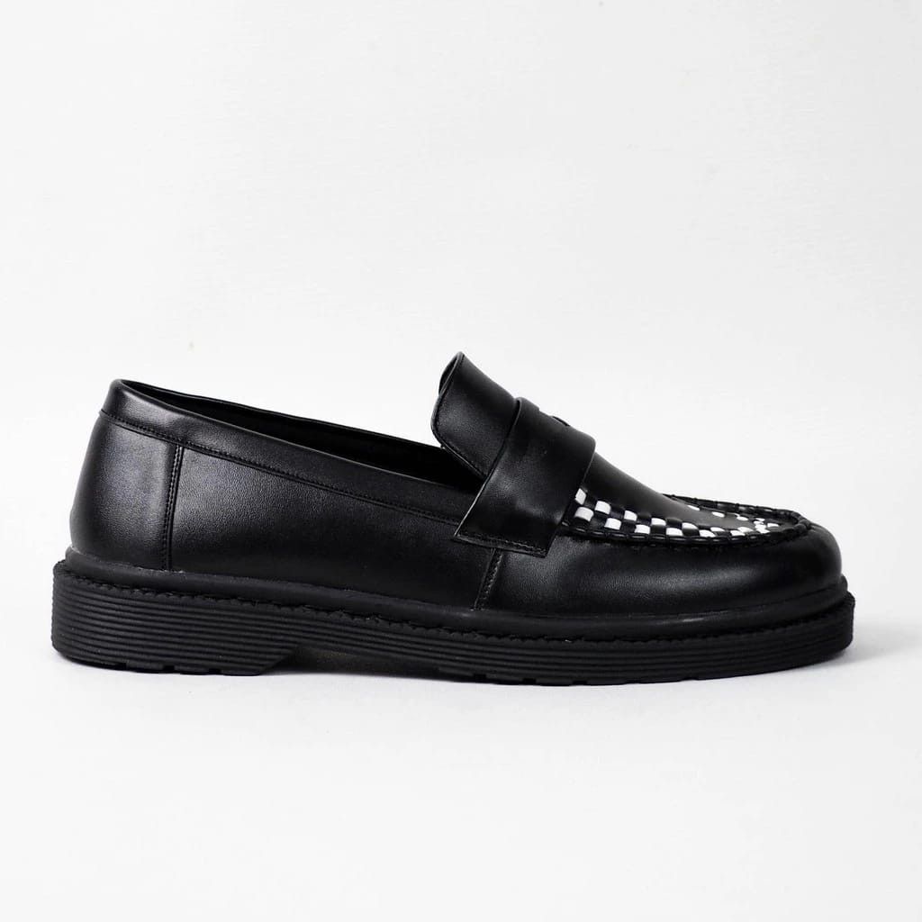 Designer × Simple Shoes Blakmore Leather Loafer Black Unisex Size US 11 / EU 44 - 3 Thumbnail