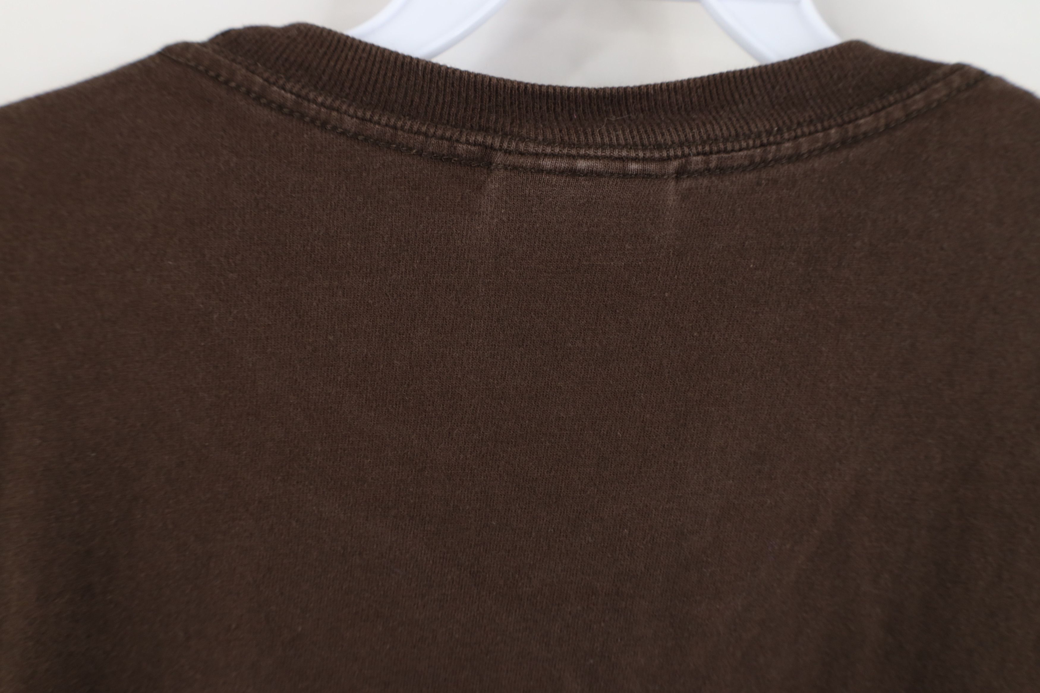 Nike Vintage Y2K Nike Spell Out Block Letter T-Shirt Brown Cotton Size US XXL / EU 58 / 5 - 11 Thumbnail