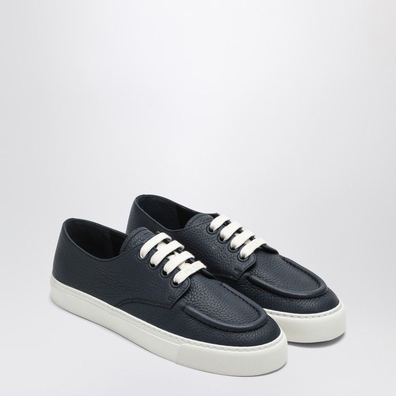 Prada Prada Blue Baltic Hammered Leather Sneaker Size US 8.5 / EU 41-42 - 1 Thumbnail