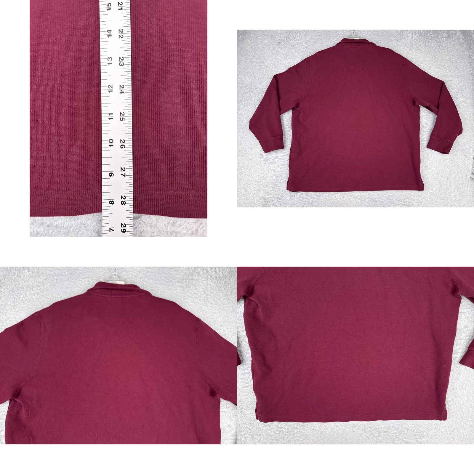 Polo Ralph Lauren Polo Ralph Lauren Polo Shirt Mens 2XL Red Cotton 1/4 Zip Mock Neck Logo Casual Size US XXL / EU 58 / 5 - 9 Thumbnail