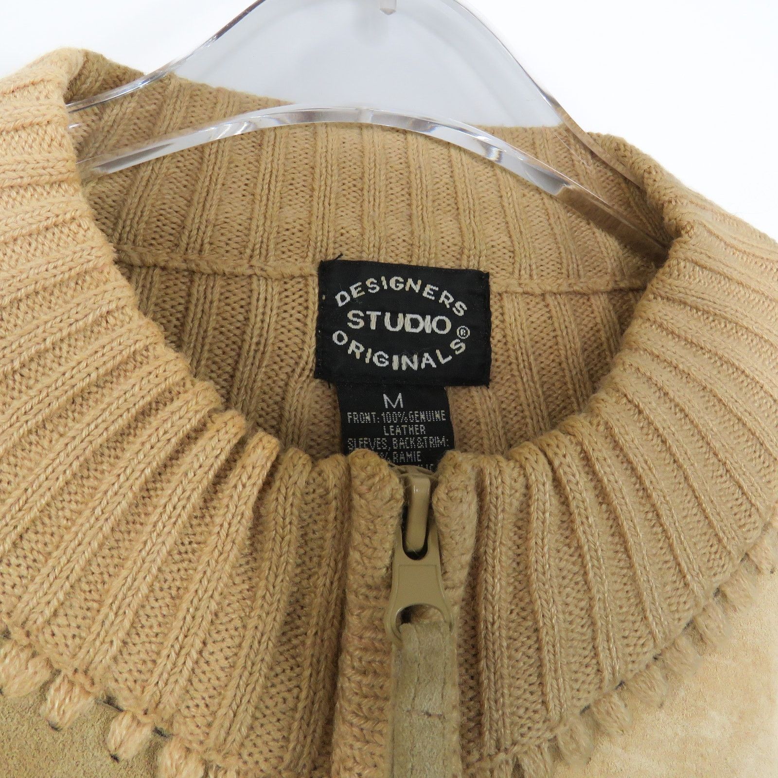 Vintage Vintage Suede Leather Jacket Brown Neutral Casual Medium Size M / US 6-8 / IT 42-44 - 12 Thumbnail