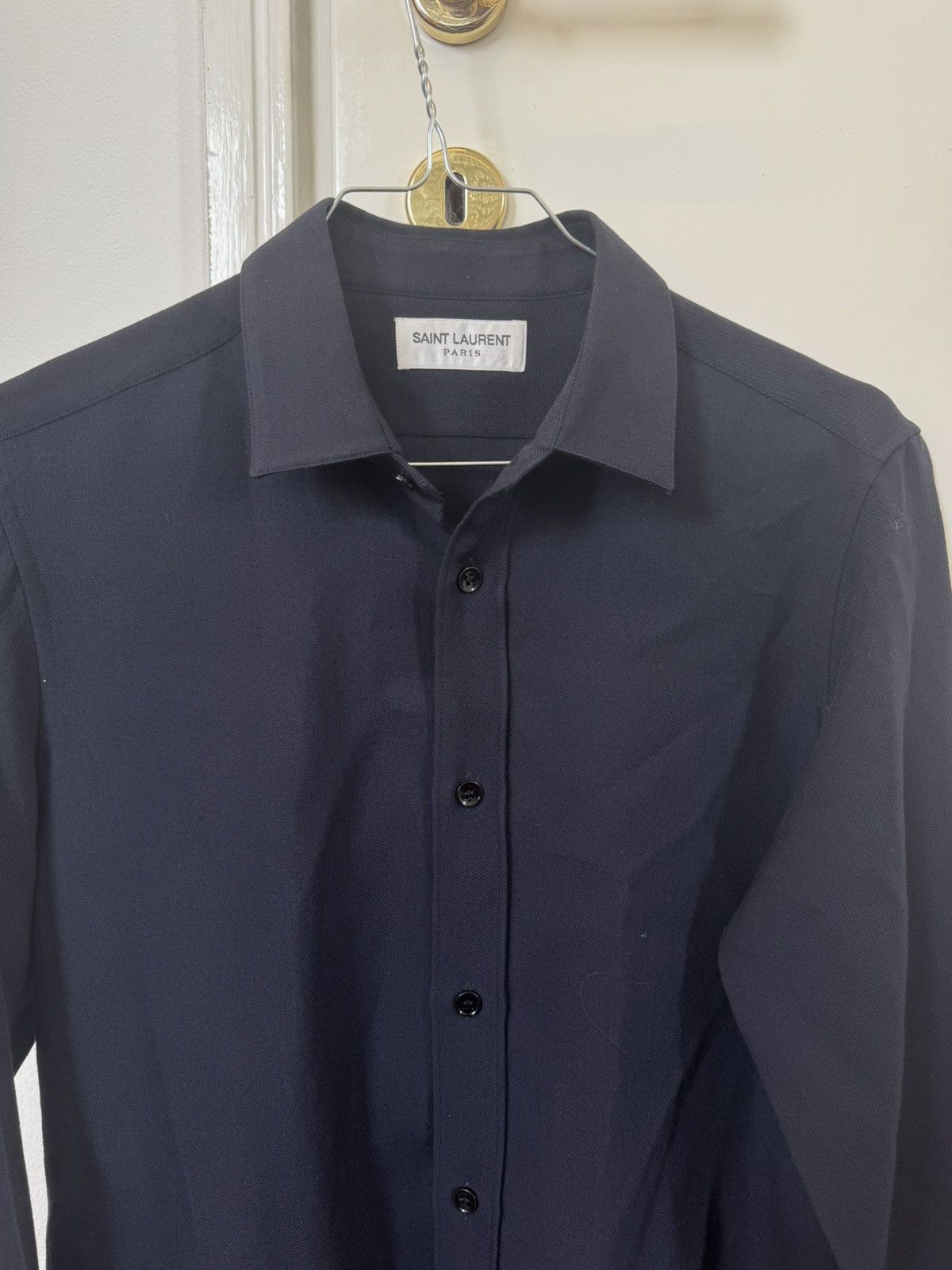 Saint Laurent Paris Camicia saint Laurent 100%lana Size US XXS / EU 40 - 2 Thumbnail