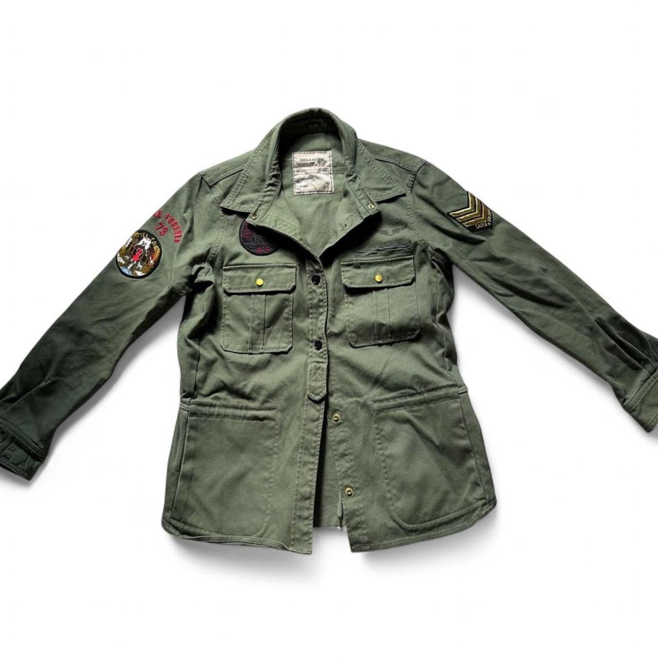 Zadig & Voltaire Zadig & Voltaire Military Utility Jacket Green Army Style Size M / US 6-8 / IT 42-44 - 5 Thumbnail