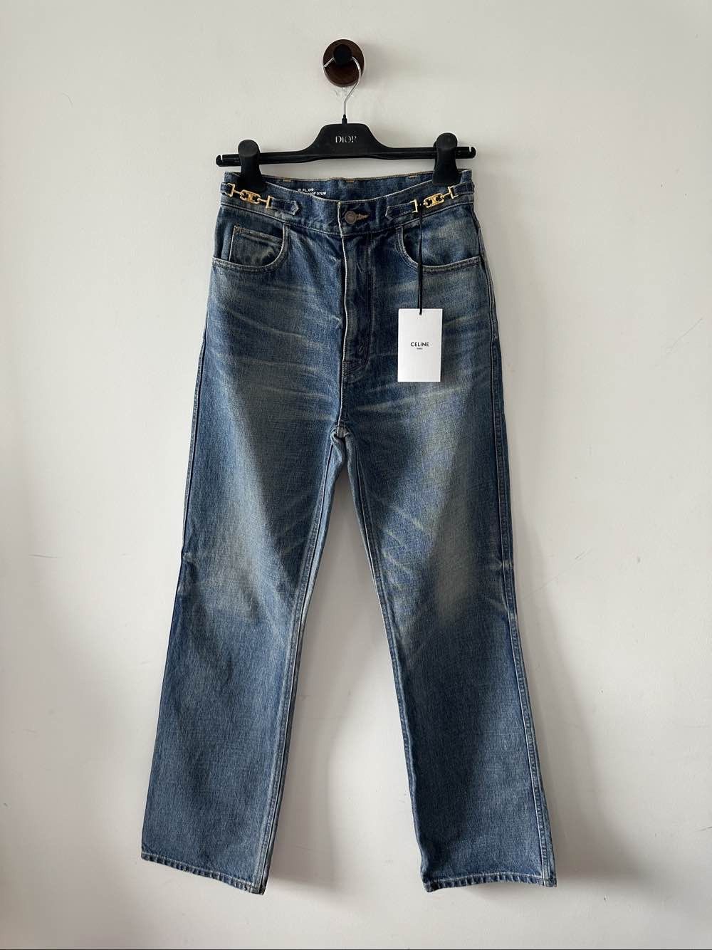 Celine CELINE Triomphe Blue Denim Jeans Size 28 Size 28" / US 6 / IT 42 - 1 Thumbnail