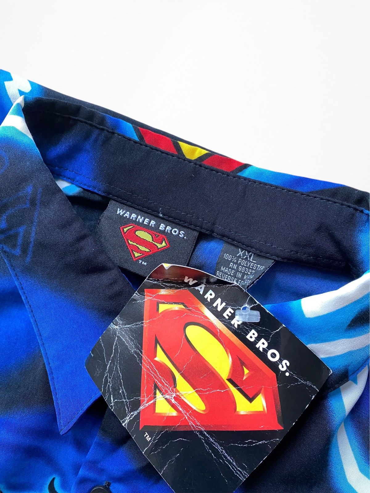DC Comics Superman 2002 Warner Bros. dc comics Hawaiian vintage shirt Size US XXL / EU 58 / 5 - 3 Thumbnail