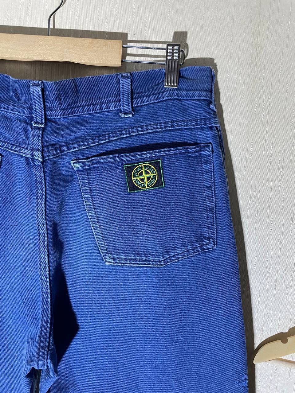 Massimo Osti × Stone Island × Vintage Stone Island Vintage Patch Denim Jeans Size US 32 / EU 48 - 2 Thumbnail