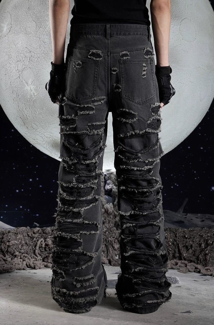 Japanese Brand × Vintage Avant grade retro punk faded distressed grunge jeans pants Size US 32 / EU 48 - 3 Thumbnail