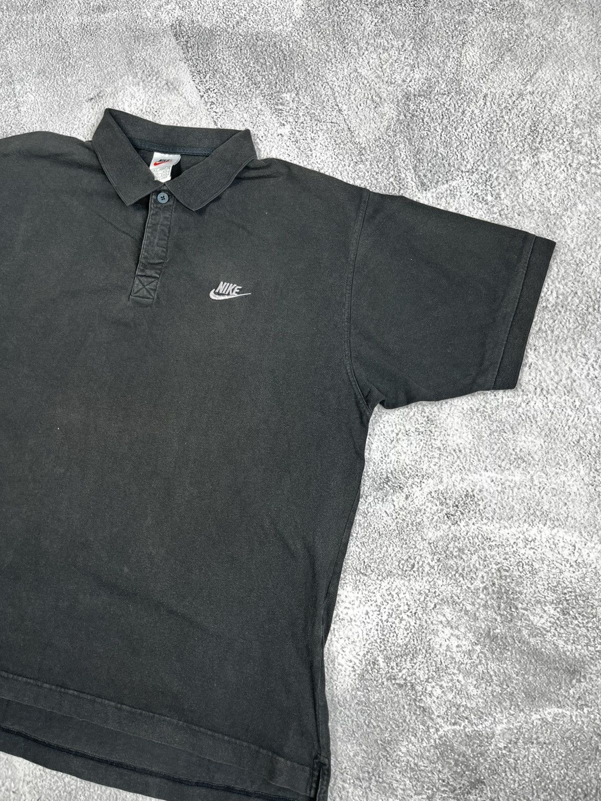 Nike Nike polo shirt distressed vintage 90s Size US M / EU 48-50 / 2 - 2 Thumbnail