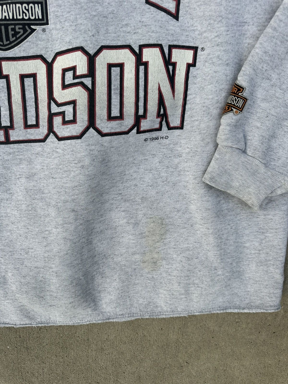 Harley Davidson × Vintage Vintage Harley Davidson Men's Sweater Logo Crewneck Large Size US L / EU 52-54 / 3 - 4 Thumbnail