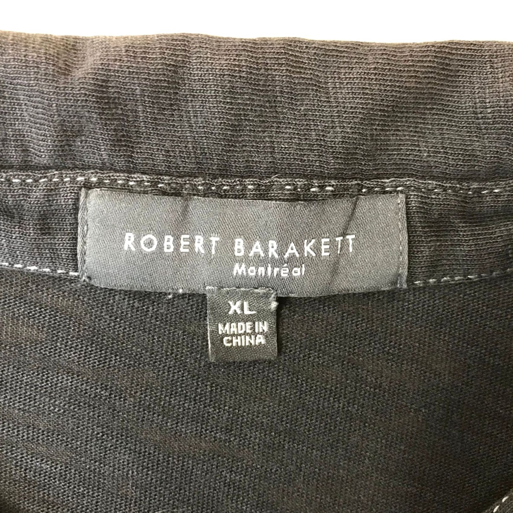 Vintage Robert Barakett Men's Black Short Sleeve Polo Shirt Size XL Button Neck Size US XL / EU 56 / 4 - 7 Thumbnail