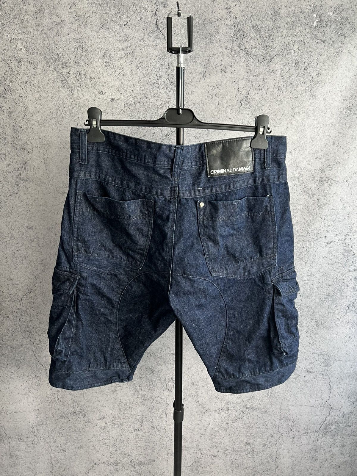 Criminal Damage Criminal Damage Cargo Denim Shorts Casual Blue Size 34 Size US 34 / EU 50 - 2 Thumbnail