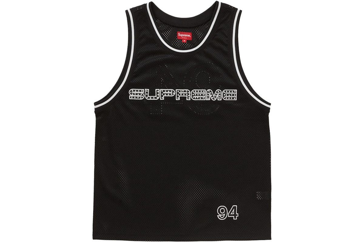 Supreme Supreme Rhinestone Basketball Black Jersey SS19 Collection Size US L / EU 52-54 / 3 - 9 Thumbnail