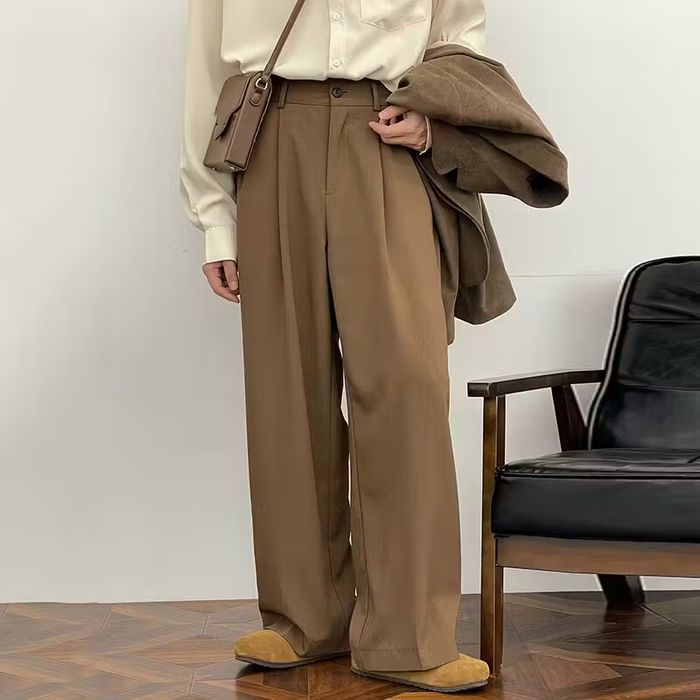 Streetwear Trend Floor Dragging Loose Wide Leg Suit Pants | Grailed