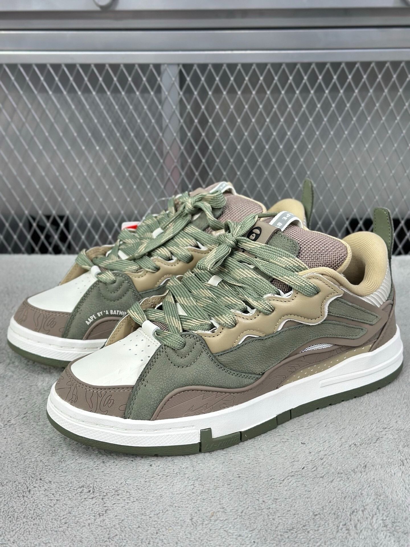 Li-Ning Li-Ning Green Lowtop Sneakers 43 Men Size US 10 / EU 43 - 1 Thumbnail