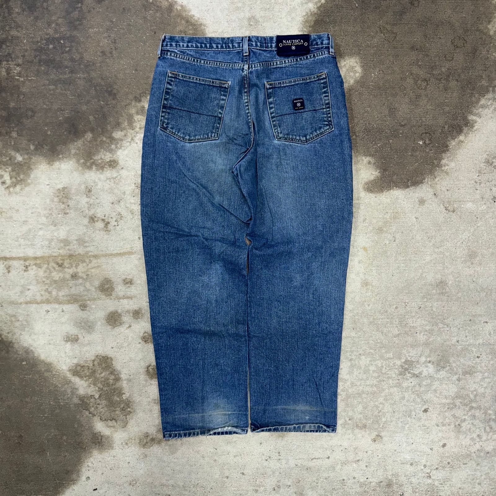 Nautica Vintage Y2K Nautica dark wash wide baggy jeans 2000s jeans Size US 36 / EU 52 - 1 Thumbnail