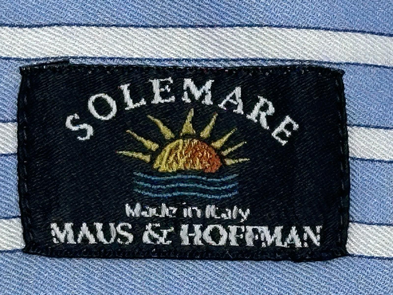 Other Solemare Maus Hoffman Cotton Striped Oxford Blue Mens 3XL Size US XXL / EU 58 / 5 - 7 Thumbnail