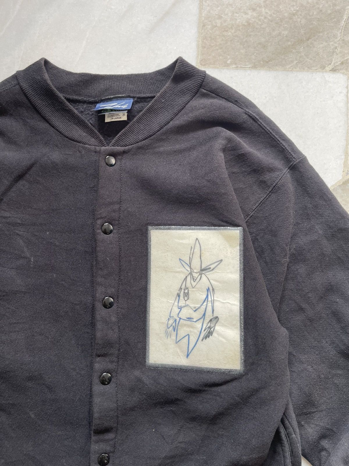 Futura 90s Futura Hand Painting Angkle Button Sweatshirt Size US L / EU 52-54 / 3 - 7 Thumbnail