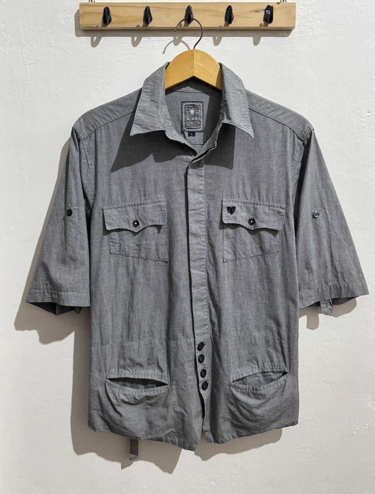 Maison MIHARA YASUHIRO MIHARAYASUHIRO BUCKLE BACK AVANT GARDE SHIRT Size L / US 10 / IT 46 - 1 Thumbnail