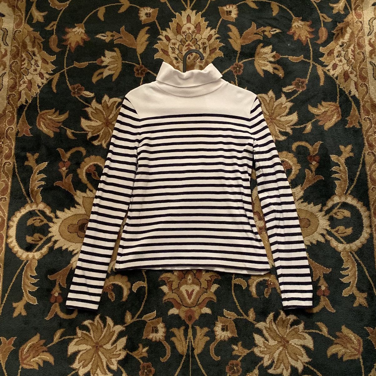 J.Crew Vintage Y2K J.Crew Women's Long Sleeve Striped Turtleneck Size S / US 4 / IT 40 - 1 Thumbnail