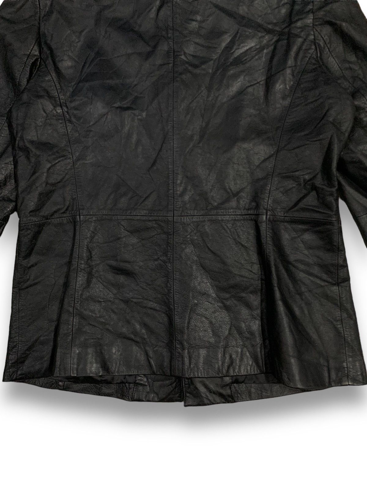 PPFM Vintage Japanese Brand PPFM Cowhide Leather Blazer Jacket Size US M / EU 48-50 / 2 - 13 Thumbnail