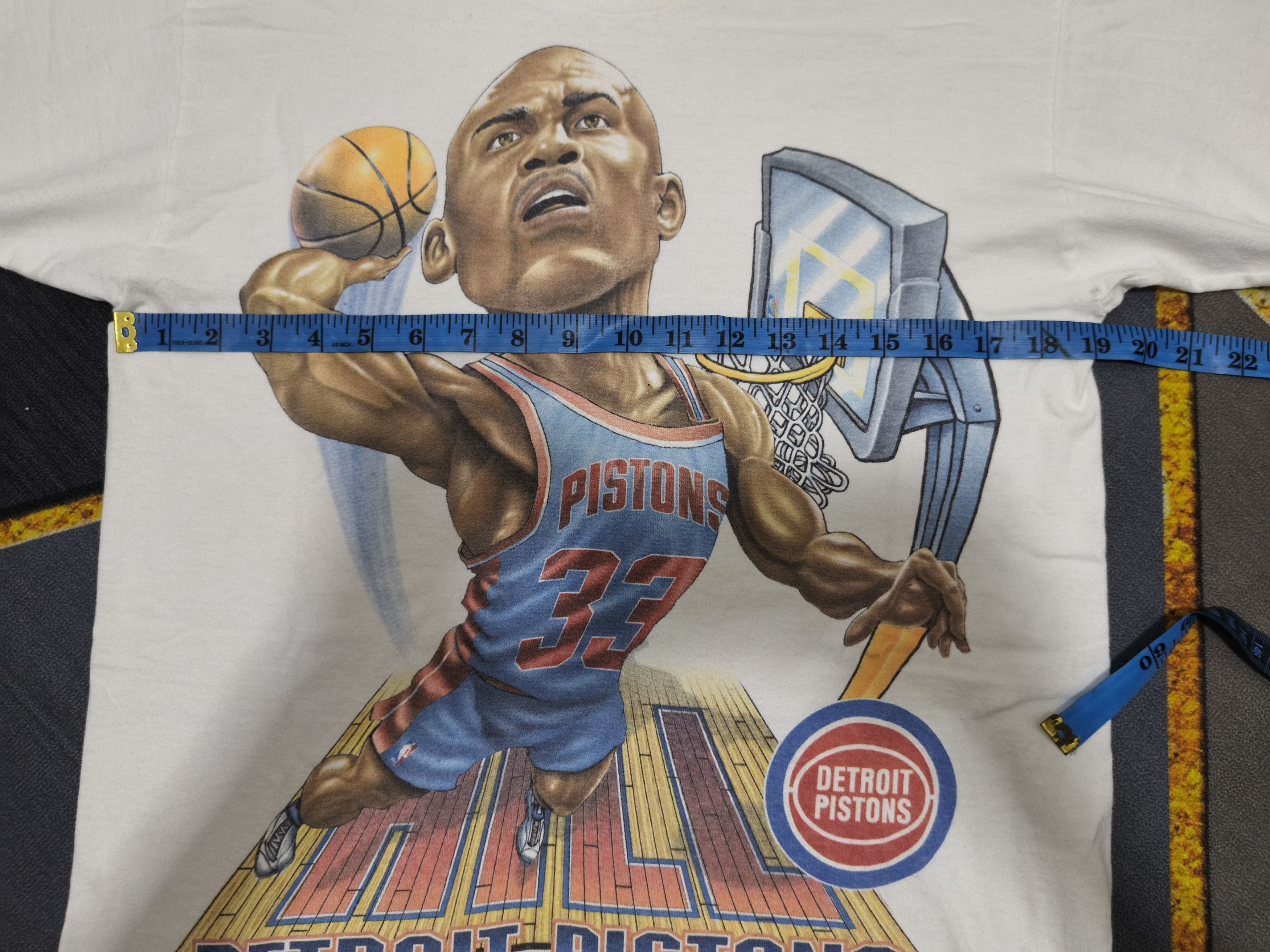 Other Vintage 90s Detroit Pistons Grant Hill Tee Salem Sportswear Size US M / EU 48-50 / 2 - 10 Thumbnail