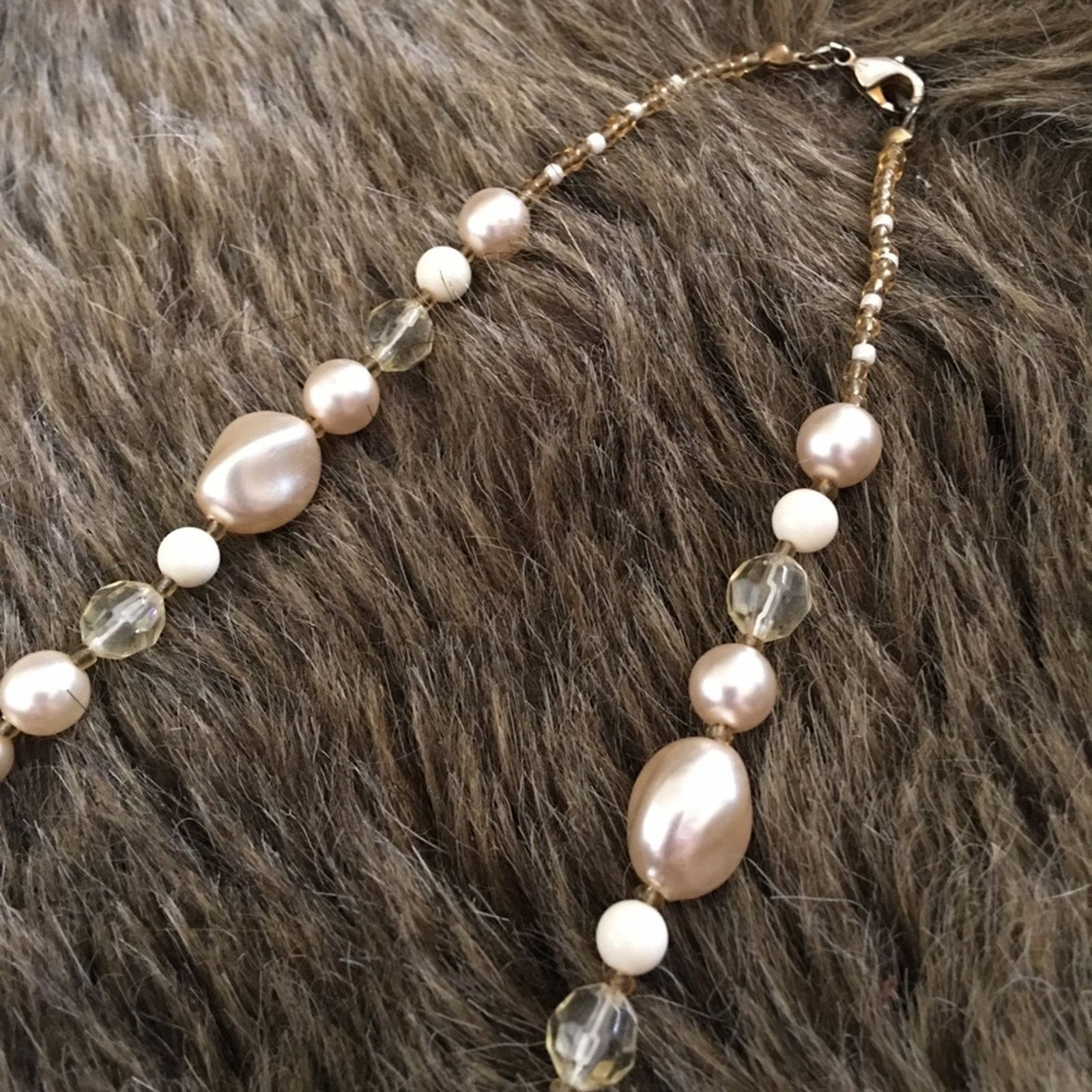 Vintage Vintage faux pearl and glass bead necklace Size ONE SIZE - 9 Thumbnail