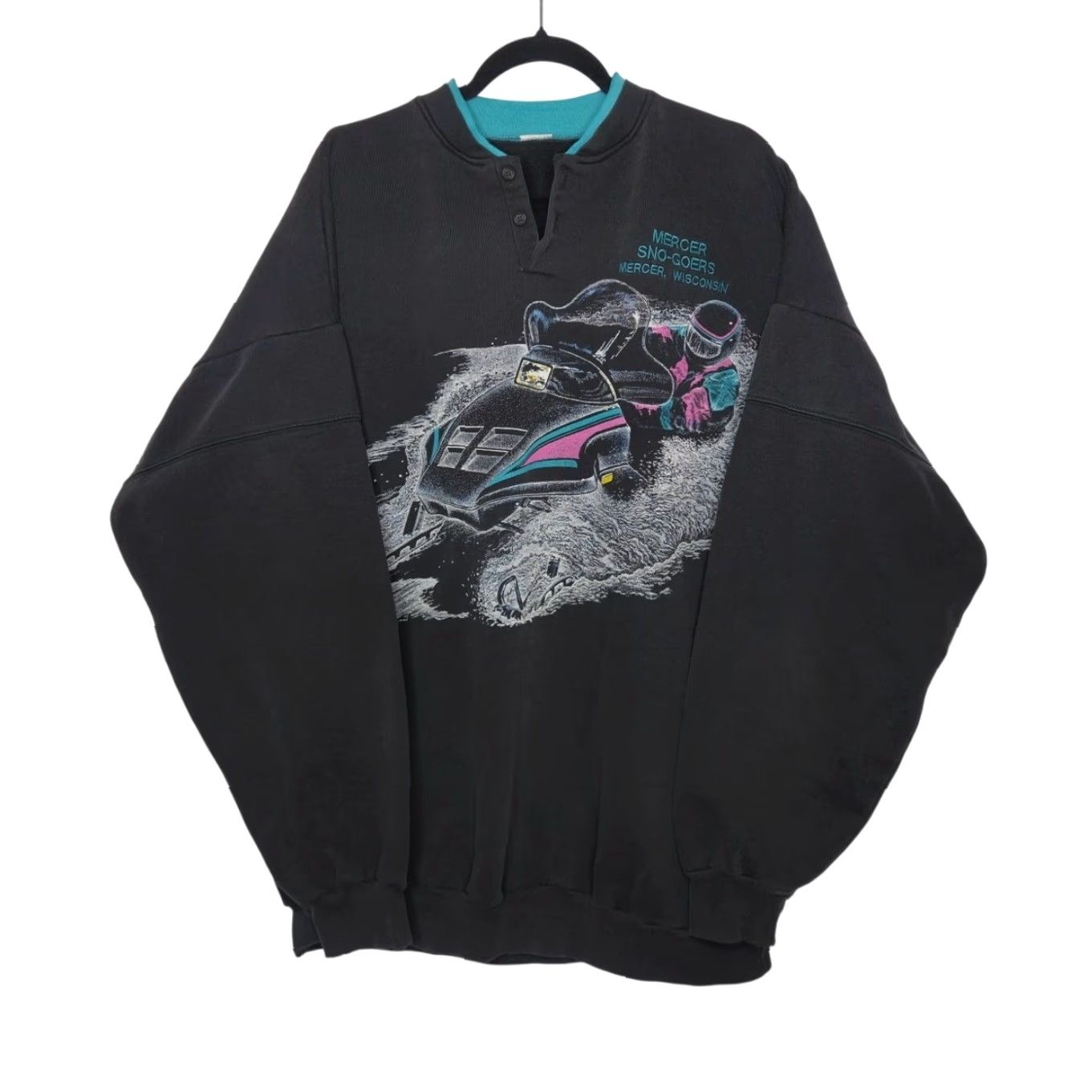 Vintage VINTAGE Snowmobile Wrap Oversize Crewneck Sweatshirt SKi Doo Wisconsin Size US XXL / EU 58 / 5 - 2 Thumbnail