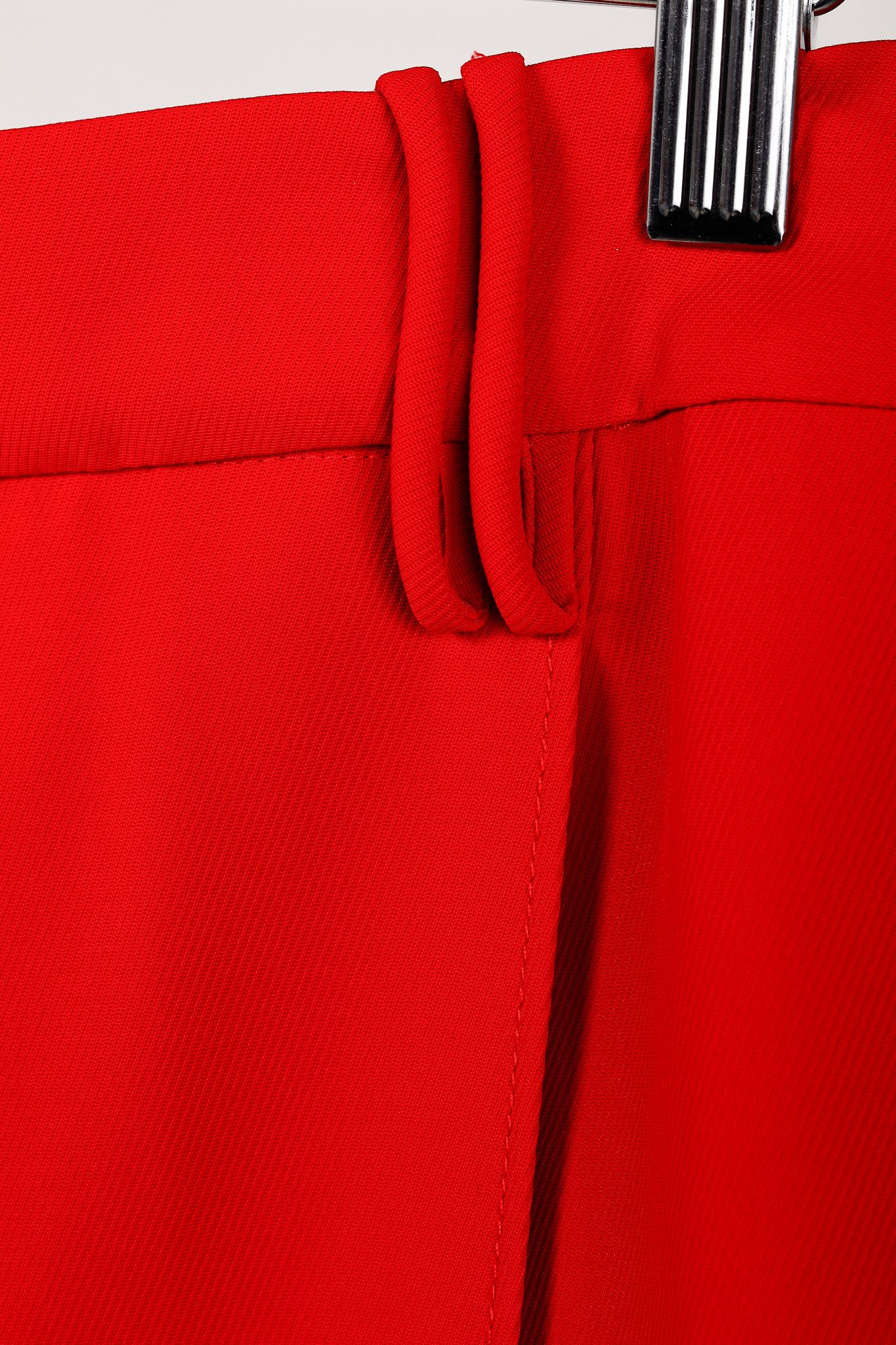 Ganni Ganni Barbados Cherry Red Twill Suiting Trousers Size 32" / US 10 / IT 46 - 6 Thumbnail