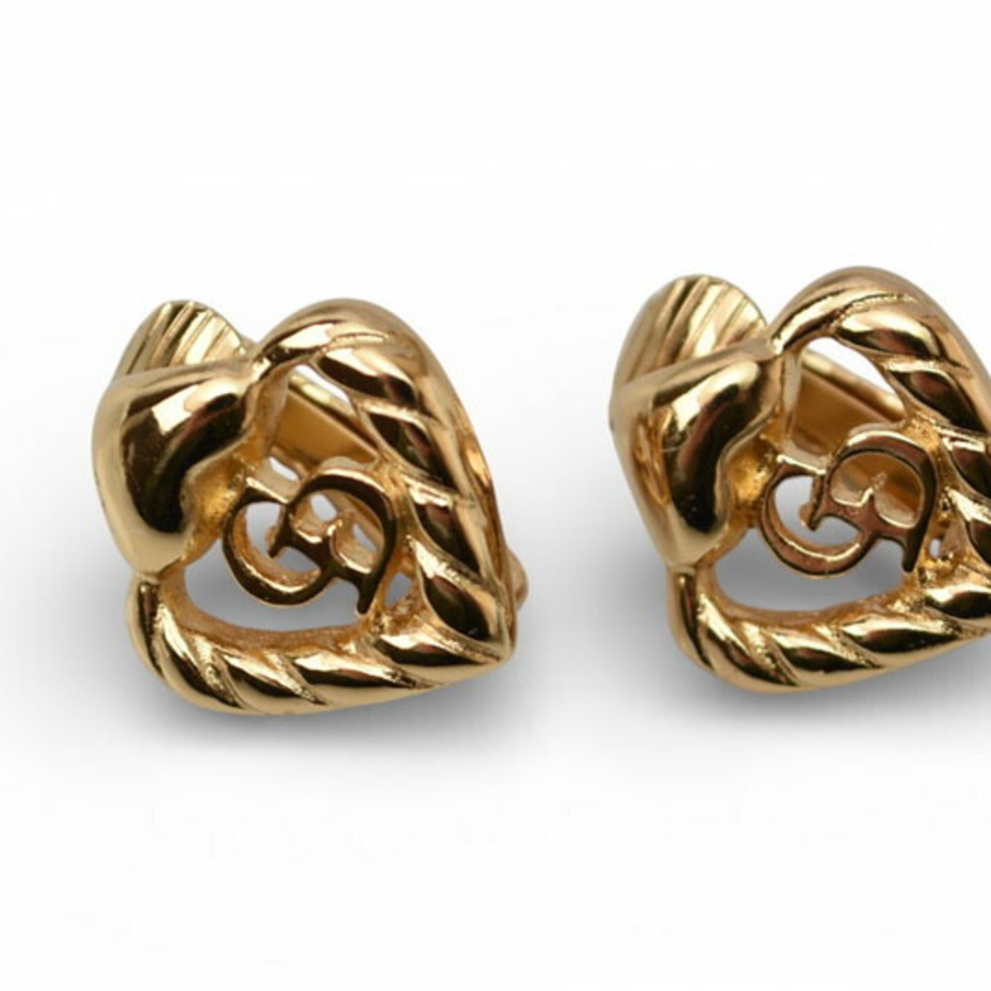 Dior Christian Dior earrings, heart gold Size ONE SIZE - 1 Thumbnail